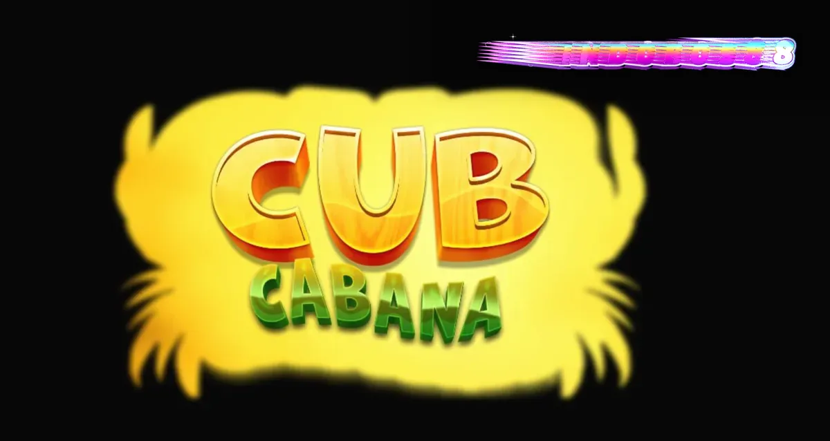 Pemandangan visual slot Cub Cabana dengan tema pesta tropis